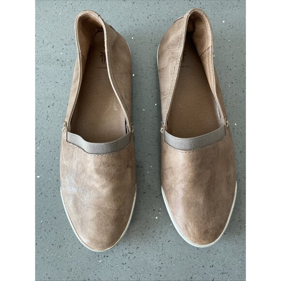 Frye Melanie Slip On Leather Flats Loafers Comfort Women’s Tan Size 7.5 - Picture 2 of 16